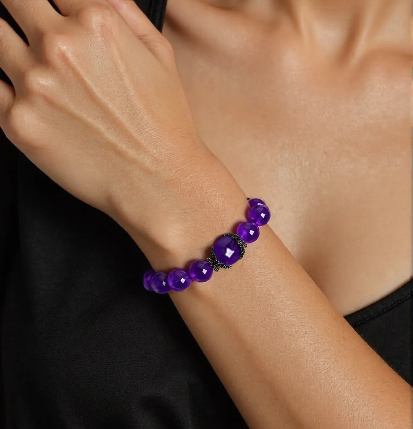 Saturn’s Light Amethyst Bracelet · Personal Armor