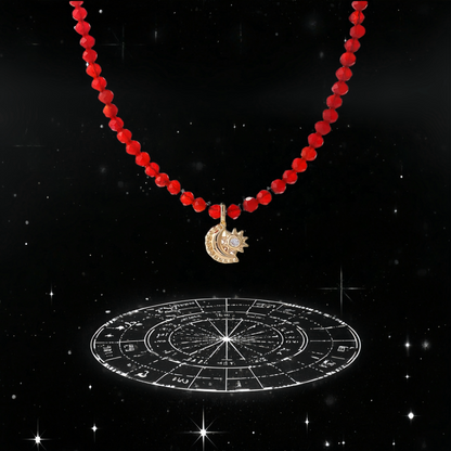 Saturn’s Resolve · Red Agate Necklace for Releasing the Burdens of the Past